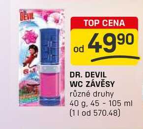DR. DEVIL WC ZÁVĚSY různé druhy 40 g
