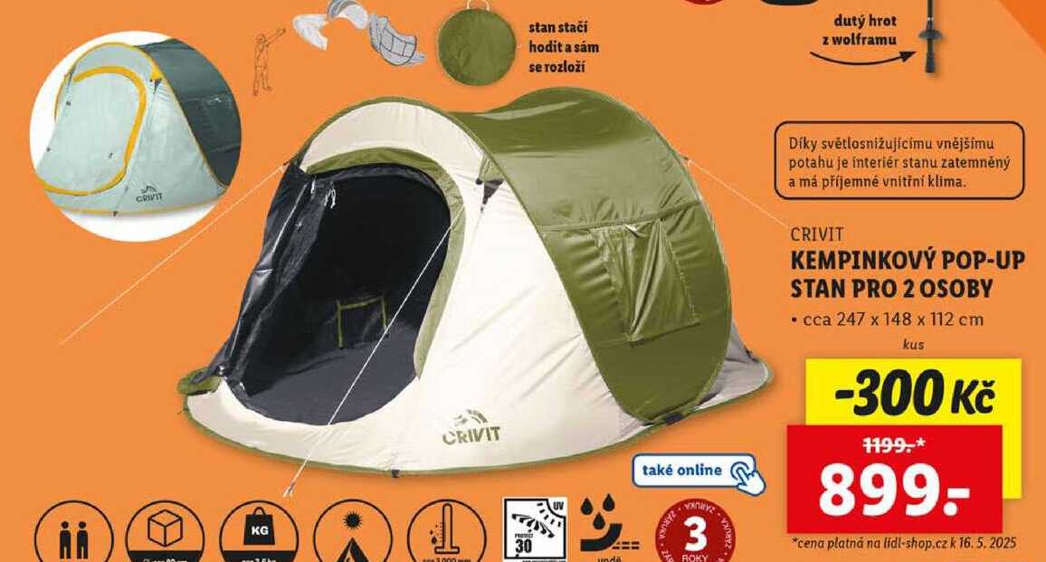 KEMPINKOVÝ POP-UP STAN PRO 2 OSOBY
