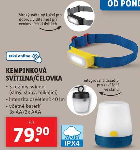 KEMPINKOVÁ SVÍTILNA/ČELOVKA 