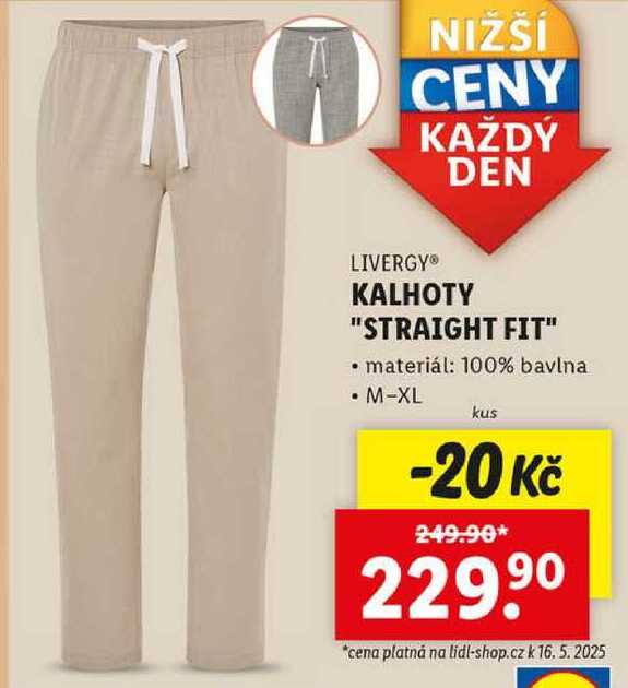 KALHOTY "STRAIGHT FIT" 