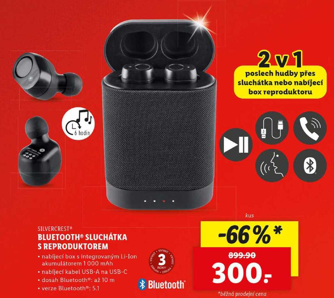 BLUETOOTH® SLUCHÁTKA S REPRODUKTOREM 