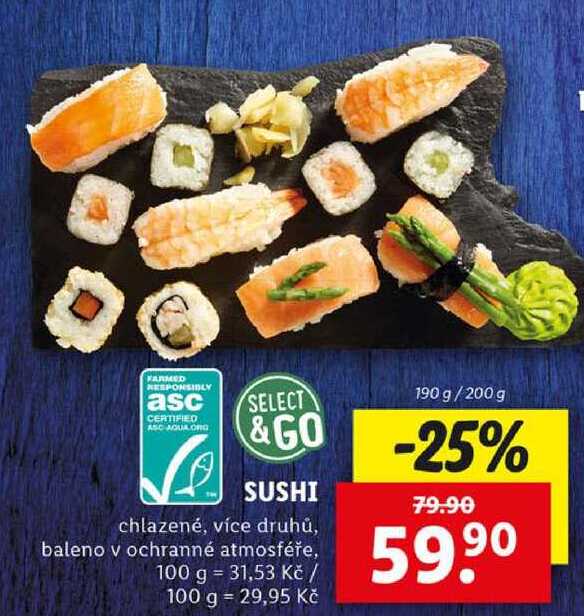 SUSHI, 190 g/200 g