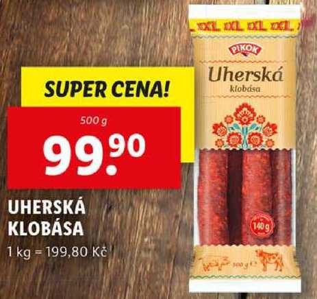UHERSKÁ KLOBÁSA, 500 g