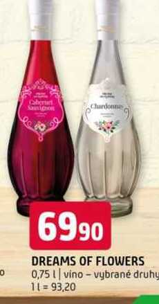 Dreams of flowers 0,75l vino vybrané druhy