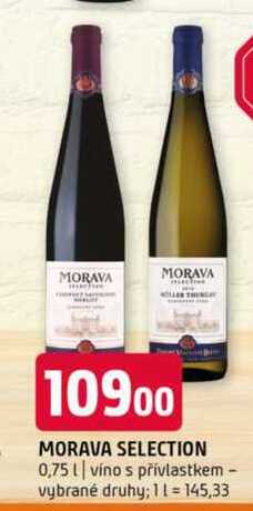 Morava selection 0,75l víno s přívlastkem vybrané druhy