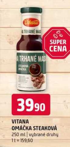 Vitana omáčka steaková 250 ml vybrané druhy 