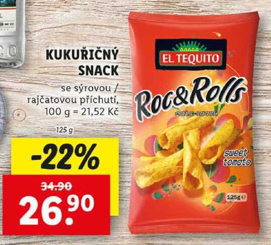 KUKUŘIČNÝ SNACK, 125 g