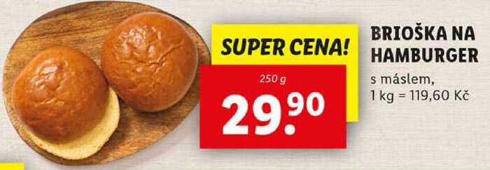 BRIOŠKA NA HAMBURGER, 250 g
