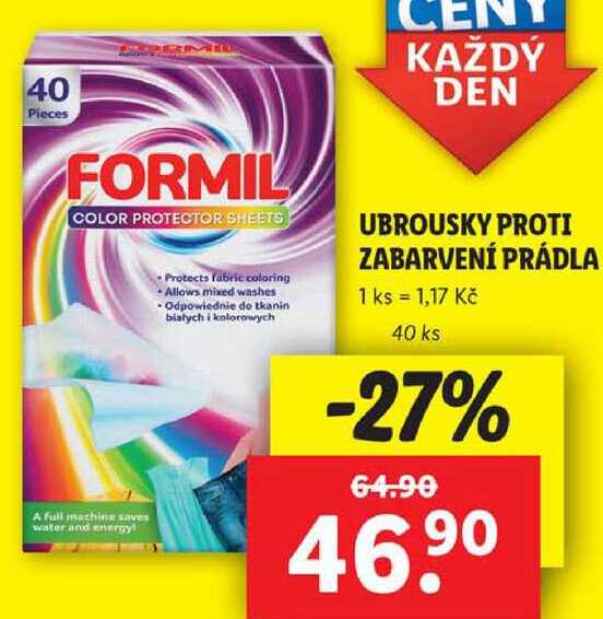 UBROUSKY PROTI ZABARVENÍ PRÁDLA, 40 ks