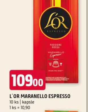 L´or maranello espresso 10 ks kapsle 