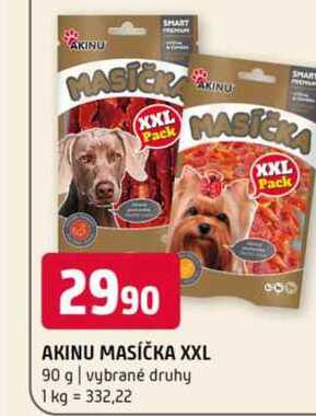 Akinu masíčka xxl 90 g vybrané druhy 