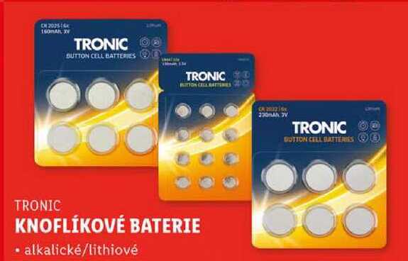 KNOFLÍKOVÉ BATERIE