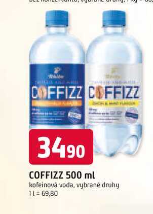 COFFIZZ 500 ml kofeinová voda