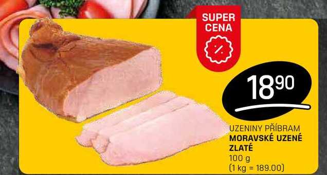 MORAVSKÉ UZENÉ ZLATÉ 100 g 