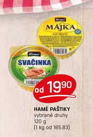 HAMÉ PAŠTIKY vybrané druhy 120 g 