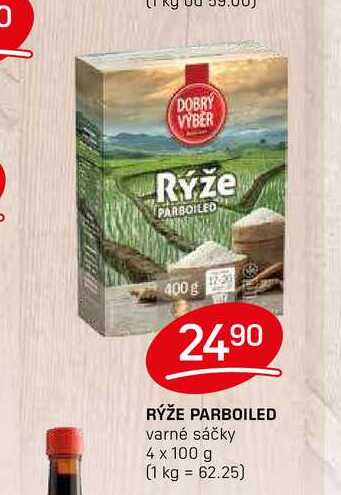 RÝŽE PARBOILED varné sáčky 4 x 100 g
