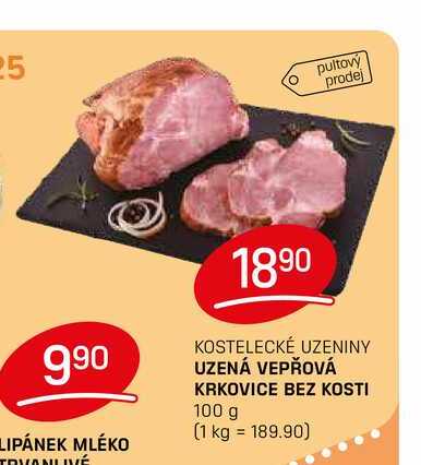 UZENÁ VEPŘOVÁ KRKOVICE BEZ KOSTI 100 g