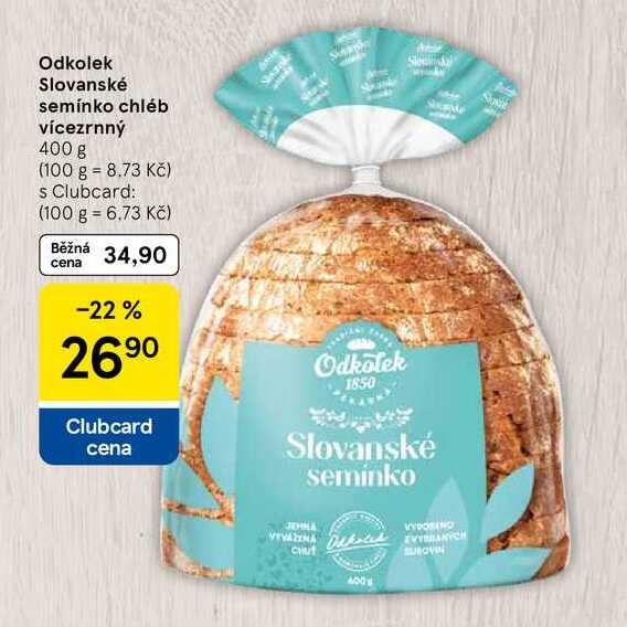 Odkolek Slovanské semínko chléb vícezrnný, 400 g 