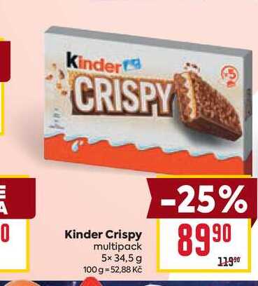 Kinder Crispy multipack 5x 34,5 g