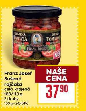 Franz Josef Sušená rajčata celá, krájená 180/110 g
