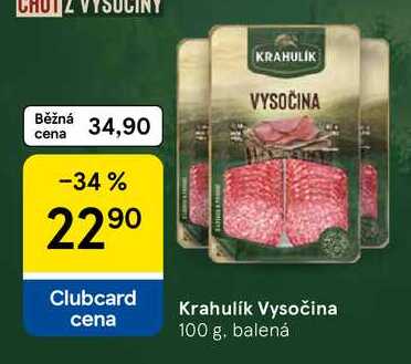Krahulík Vysočina, 100 g, balená 