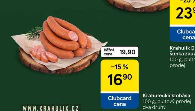Krahulecká klobása, 100 g