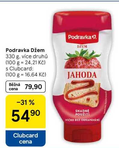 Podravka Džem, 330 g, více druhů 