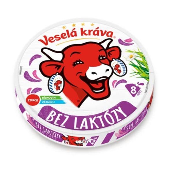 Veselá Kráva Bez laktózy Tavený sýr (8 ks)