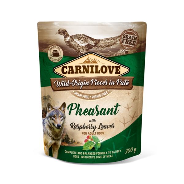 Carnilove Dog Pouch Paté Pheasant with Raspberry Leaves