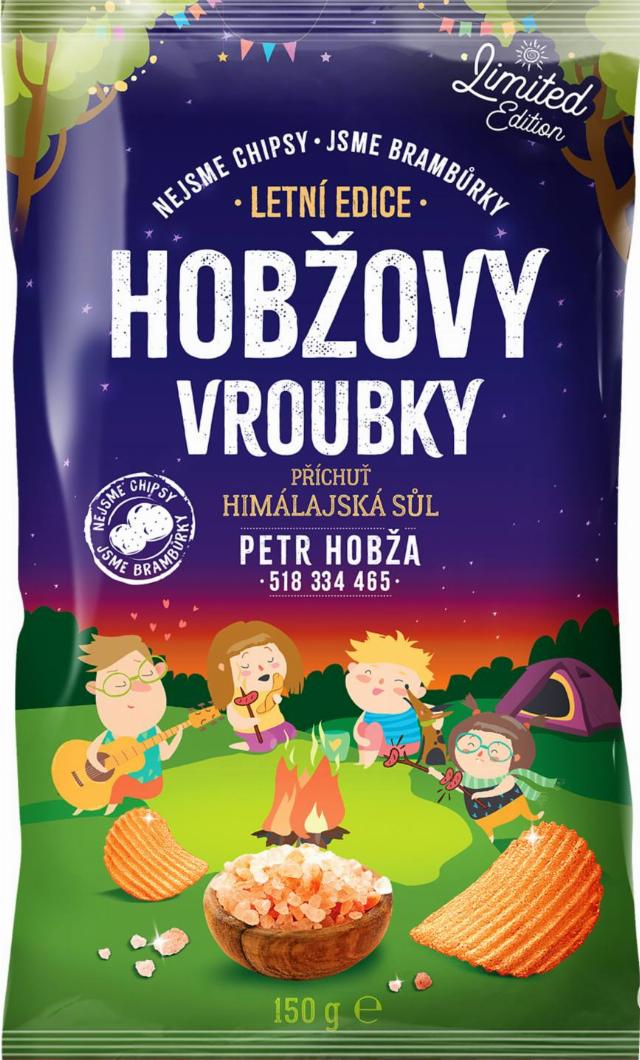 Hobžovy vroubky Bramborové lupínky Vroubkované solené
