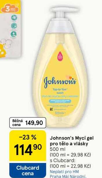 Johnson's Mycí gel pro tělo a vlásky, 500 ml 