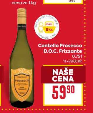 Contello Prosecco D.O.C. Frizzante 0,75l