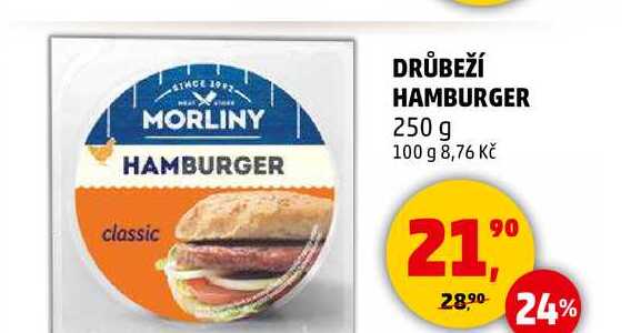 DRŮBEŽÍ HAMBURGER, 250 g 