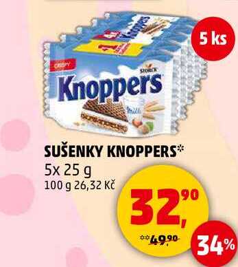 KNOPPERS, 5x 25 g
