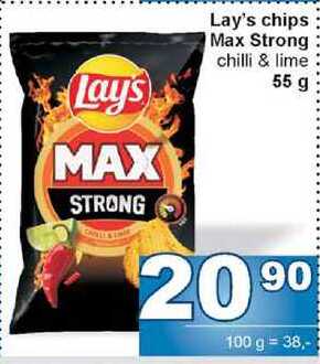 Lay's chips Max Strong chilli & lime 55 g 