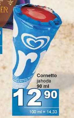 Cornetto jahoda 90 ml