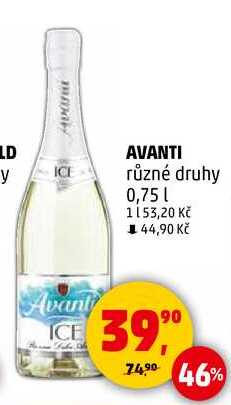 AVANTI různé druhy, 0,75 l 