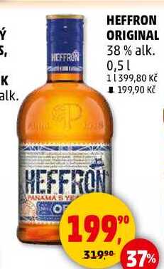 HEFFRON ORIGINAL 38% alk., 0,5 l 