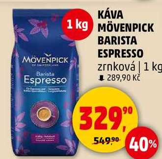 MÖVENPICK BARISTA ESPRESSO zrnková káva, 1 kg  