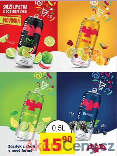 MATTONI plech 0,5L