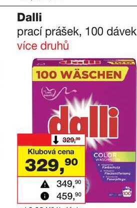 Dalli prací prášek, 100 dávek 