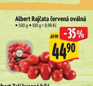 Albert Rajčata červená oválná 500 g 