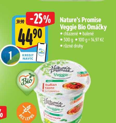  Nature's Promise  Veggie Bio Omáčky 300 g