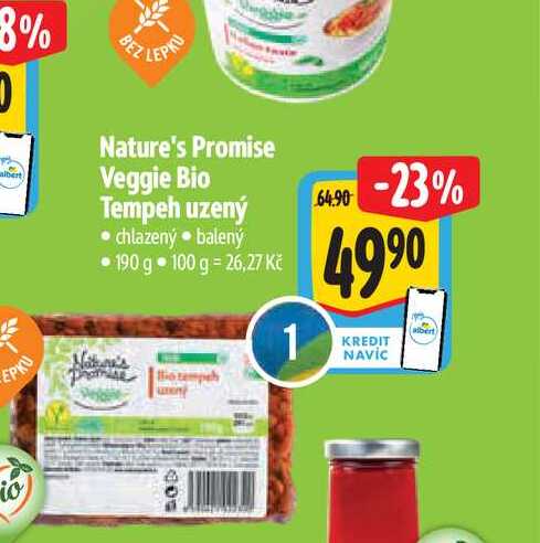  Nature's Promise Veggie Bio Tempeh uzený  190 g