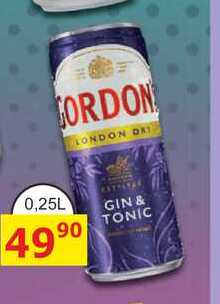 Gin + tonic míchaný drink 0,25l plechovka