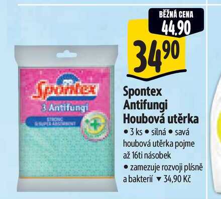   Spontex Antifungi Houbová utěrka  3 ks 