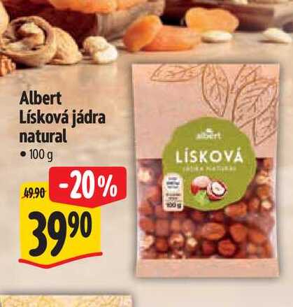 Albert Lísková jádra natural   100 g 