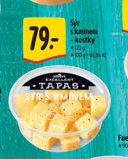 Sýr s kmínem - kostky 120 g  