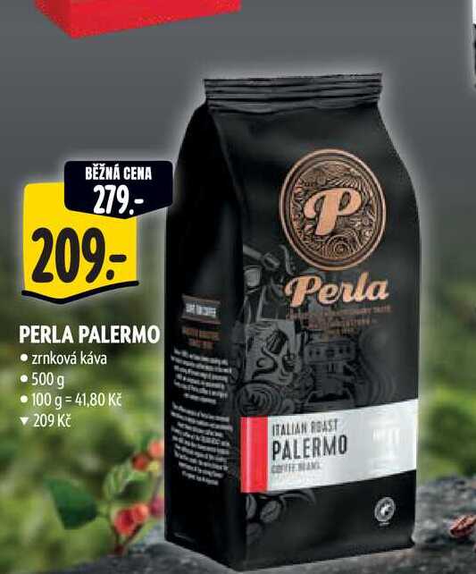  PERLA PALERMO  zrnková káva 500 g 
