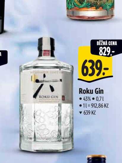   Roku Gin 43% 0,7 l